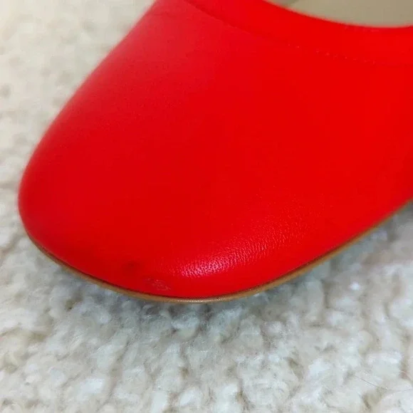 Everlane The Italian Leather Day Heel Red sz 6 - Picture 10 of 11